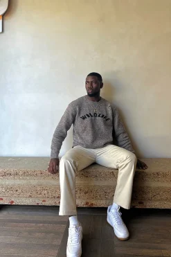 Distressed Wildlife Graphic Sweater