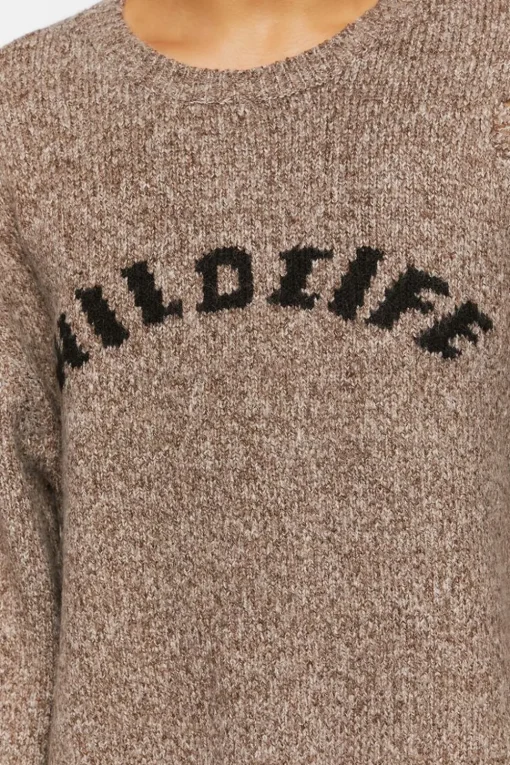 Distressed Wildlife Graphic Sweater
