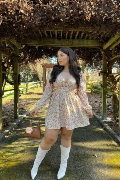 Ditsy Floral Cutout Mini Dress