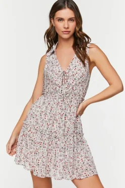 Ditsy Floral Fit & Flare Mini Dress