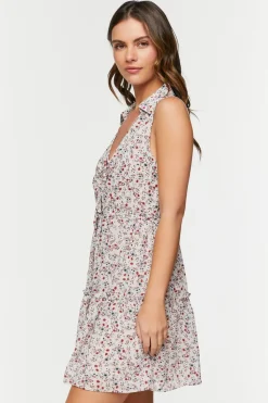 Ditsy Floral Fit & Flare Mini Dress