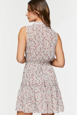Ditsy Floral Fit & Flare Mini Dress