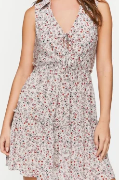 Ditsy Floral Fit & Flare Mini Dress