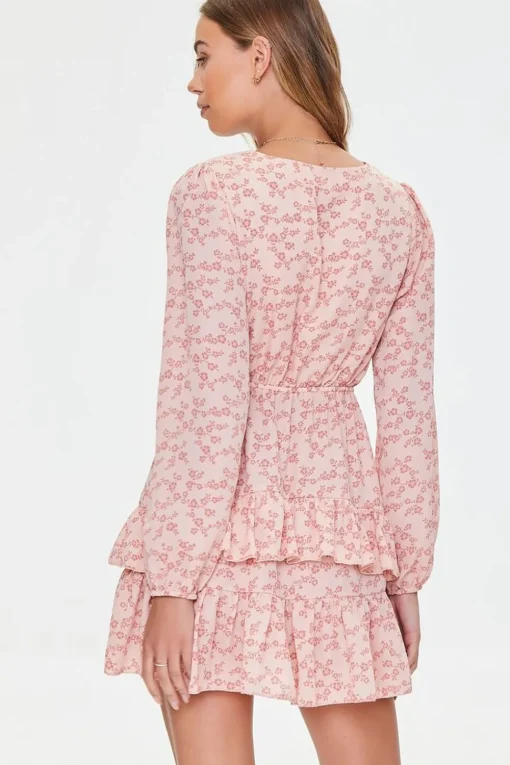Ditsy Floral Flounce Mini Dress
