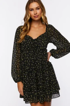 Ditsy Floral Print Mini Dress