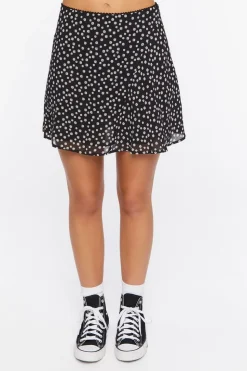 Ditsy Floral Print Mini Skirt