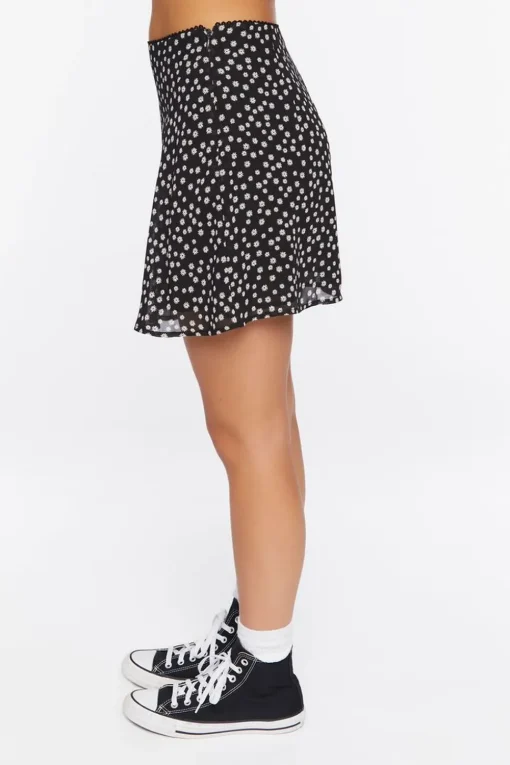 Ditsy Floral Print Mini Skirt