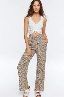 Ditsy Floral Print Pants