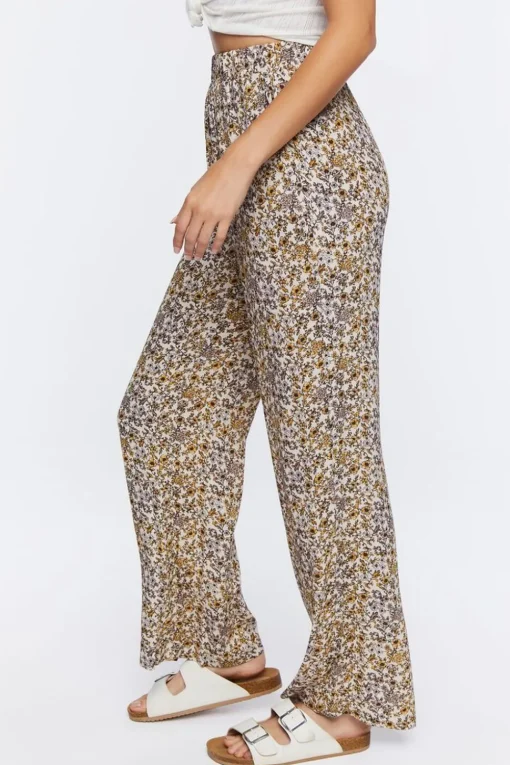 Ditsy Floral Print Pants