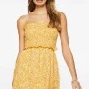 Ditsy Floral Smocked Mini Dress