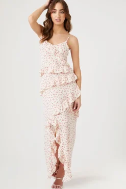 Ditsy Floral Tiered Maxi Dress