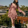 Ditsy Floral Tiered Mini Dress