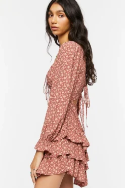 Ditsy Floral Tiered Mini Dress