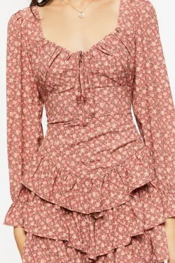 Ditsy Floral Tiered Mini Dress