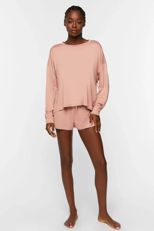 Dolman-Sleeve Pajama Top
