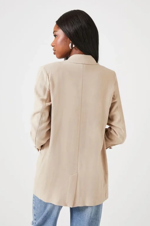 Double-Breasted Notched Blazer