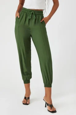 Drawstring High-Rise Joggers