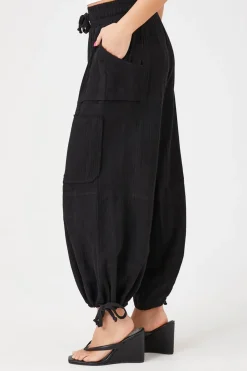 Drawstring Tie-Hem Joggers