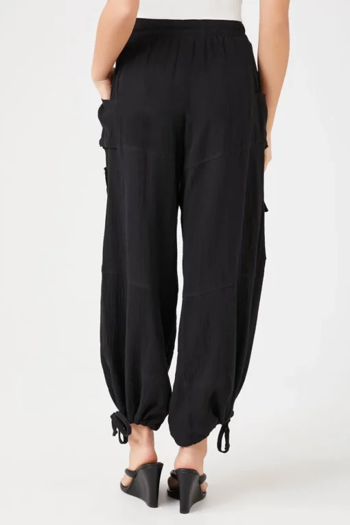 Drawstring Tie-Hem Joggers