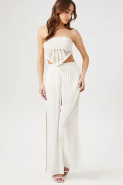 Drawstring Wide-Leg Pants