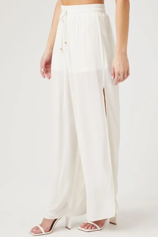 Drawstring Wide-Leg Pants