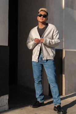 Drop-Sleeve Cardigan Sweater