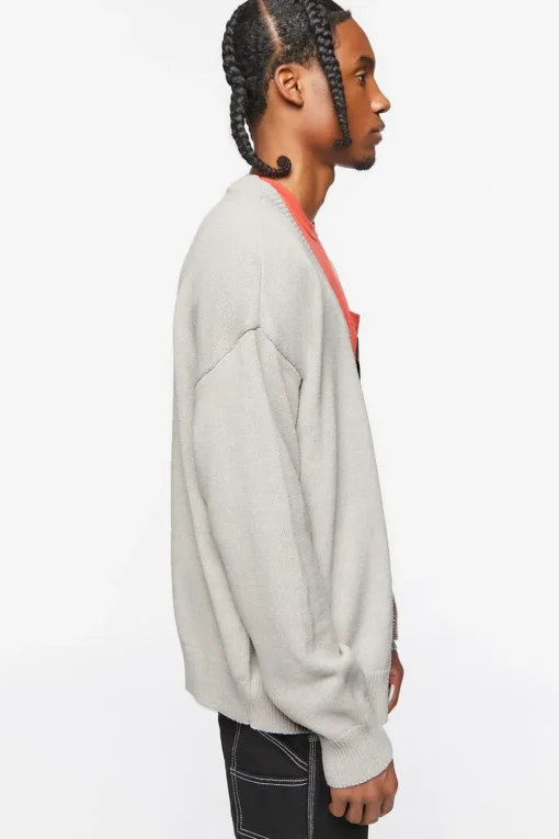 Drop-Sleeve Cardigan Sweater