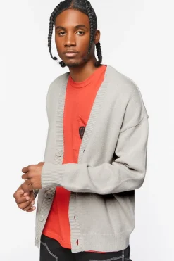 Drop-Sleeve Cardigan Sweater