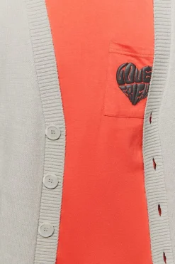 Drop-Sleeve Cardigan Sweater