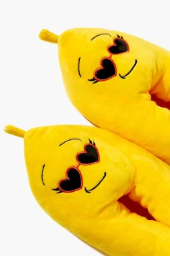 Embroidered Banana House Slippers