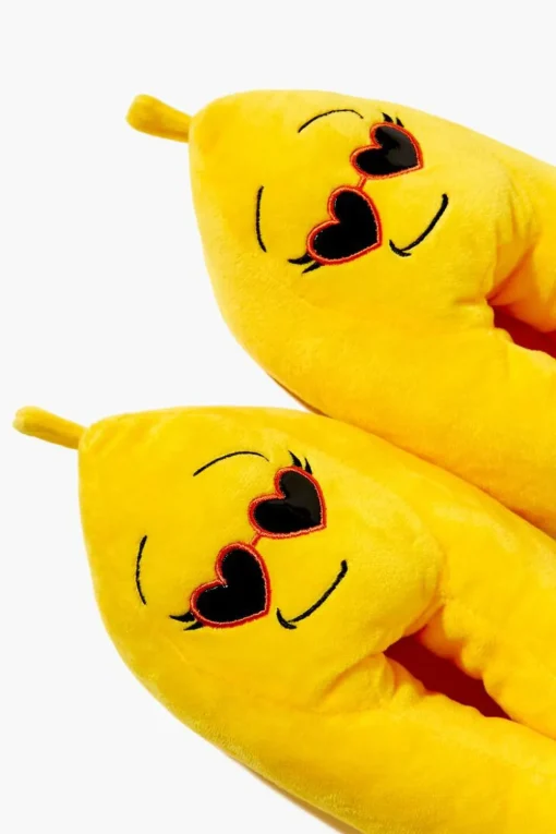 Embroidered Banana House Slippers
