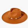 Embroidered Brushed Fedora
