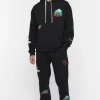 Embroidered Cabin Fleece Joggers