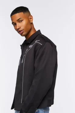 Embroidered Paisley Bomber Jacket