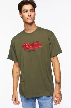 Embroidered Primavera Rose Graphic Tee