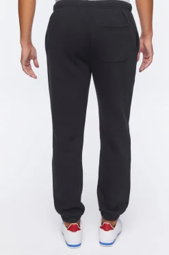 Embroidered Rise Graphic Joggers