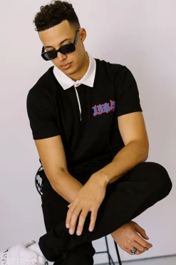 Embroidered Usa Polo Shirt