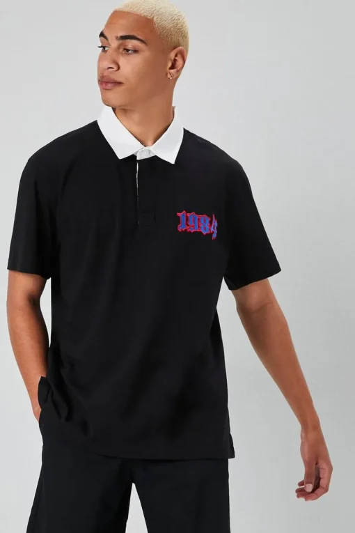 Embroidered Usa Polo Shirt