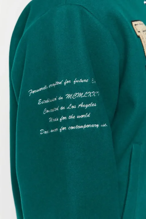 Embroidered Varsity Letterman Jacket