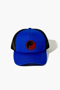 Embroidered Yin Yang Trucker Cap
