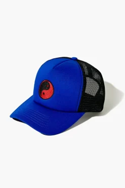 Embroidered Yin Yang Trucker Cap