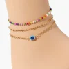 Evil Eye Anklet Set