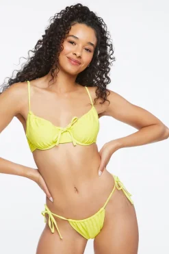 Eyelet String Bikini Bottoms