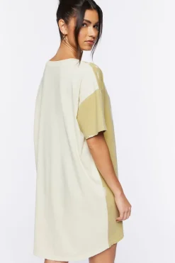 Face Graphic T-Shirt Dress