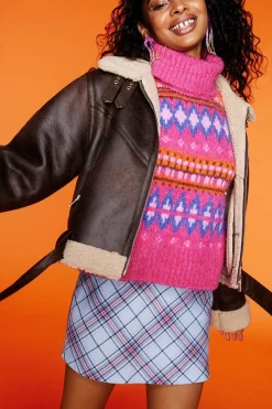 Fair Isle Turtleneck Sweater