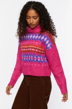 Fair Isle Turtleneck Sweater