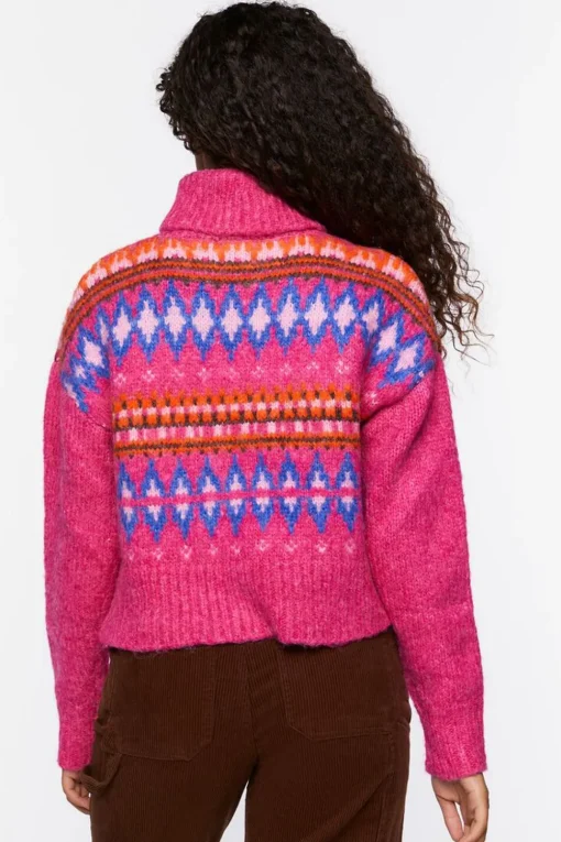 Fair Isle Turtleneck Sweater
