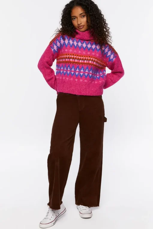 Fair Isle Turtleneck Sweater