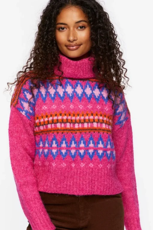 Fair Isle Turtleneck Sweater