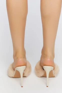 Faux Fur Stiletto High Heels